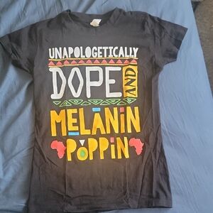 Unapologetically Dope and Melanin Poppin Black Kids Tee